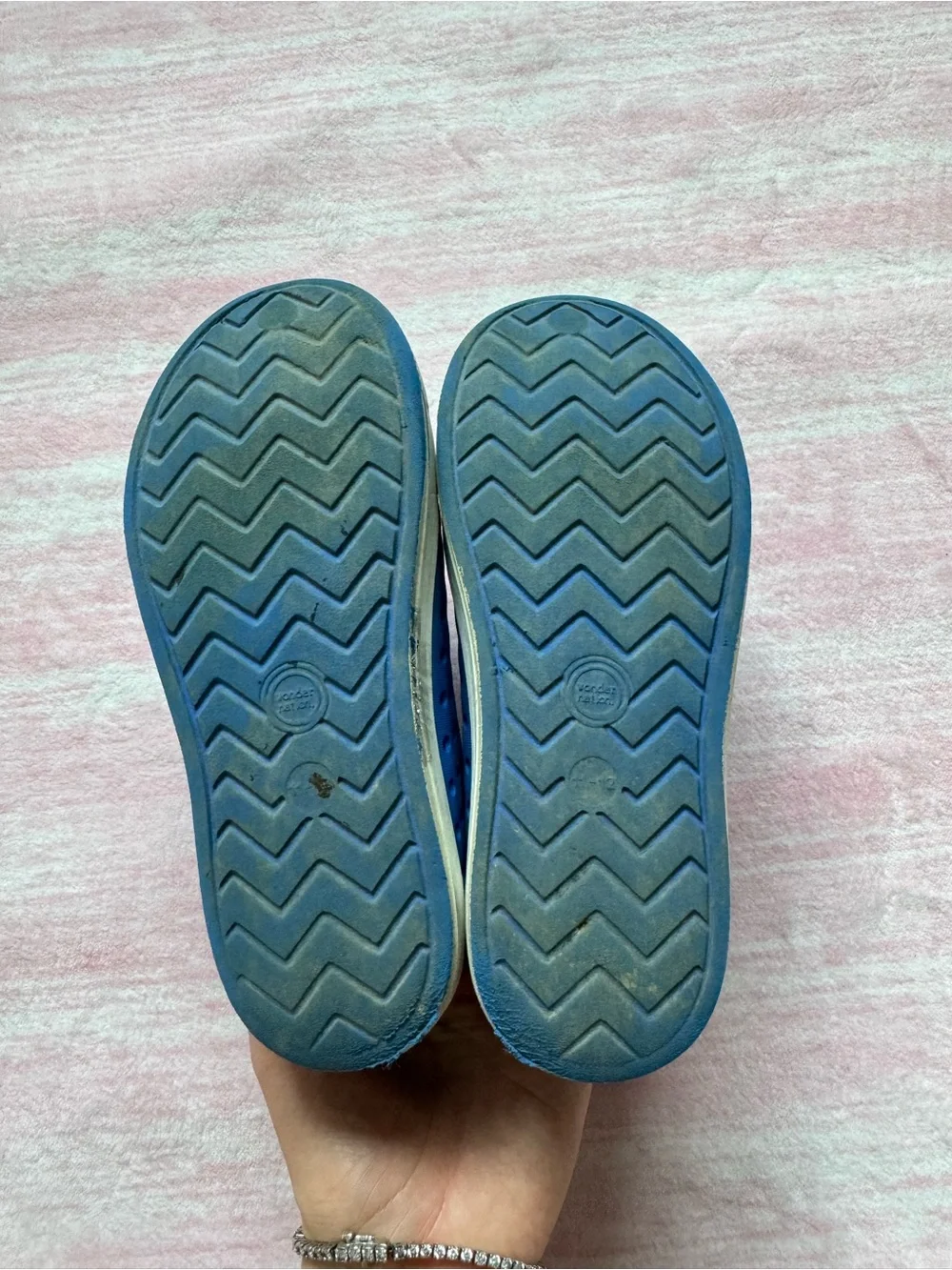 wonder nation Blue Slip-On Water Shoes with White Toe Cap
